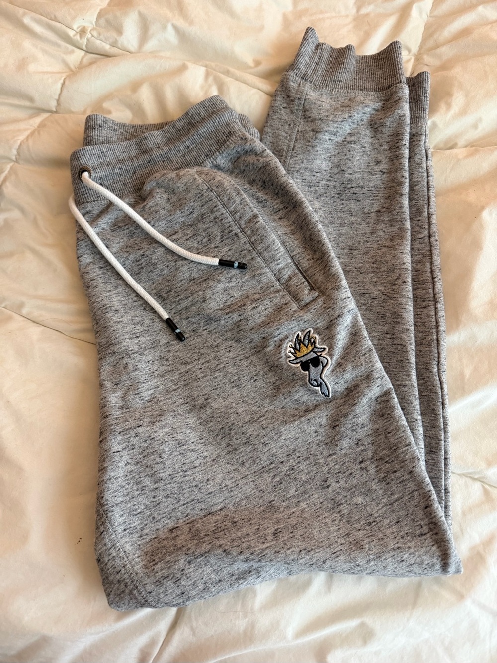 GOAT USA Men's Gray Jogger Pants Size S Drawstring Elastic Waist Pockets